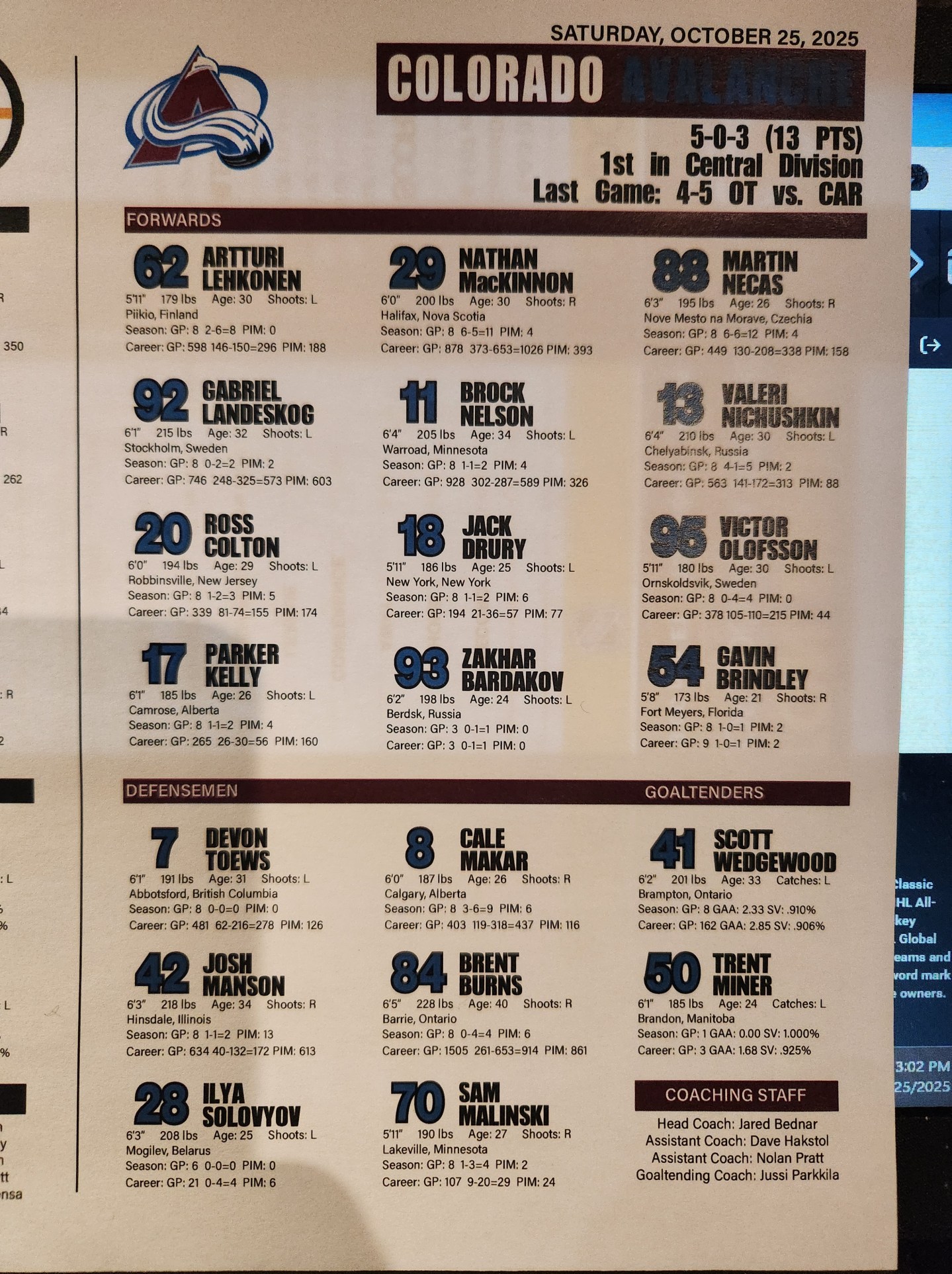Avs Rink Map Avs at Bruins – Rink Rap with Mick Colageo